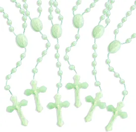 100 Pcs Plastic Rosary Bulk, 17 Inch Plastic Rosary, Church Prayer Plastic Rosary Beads Catholic Necklace Easter Gifts