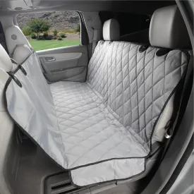 4Knines Dog Backseat Cover with Hammock for Cars, SUVs, and Trucks  Waterproof Layers, Nonslip Seat Protector, Durable Nylon Clips, K9 Shield with Heavy Duty Thread, (Regular, Grey)