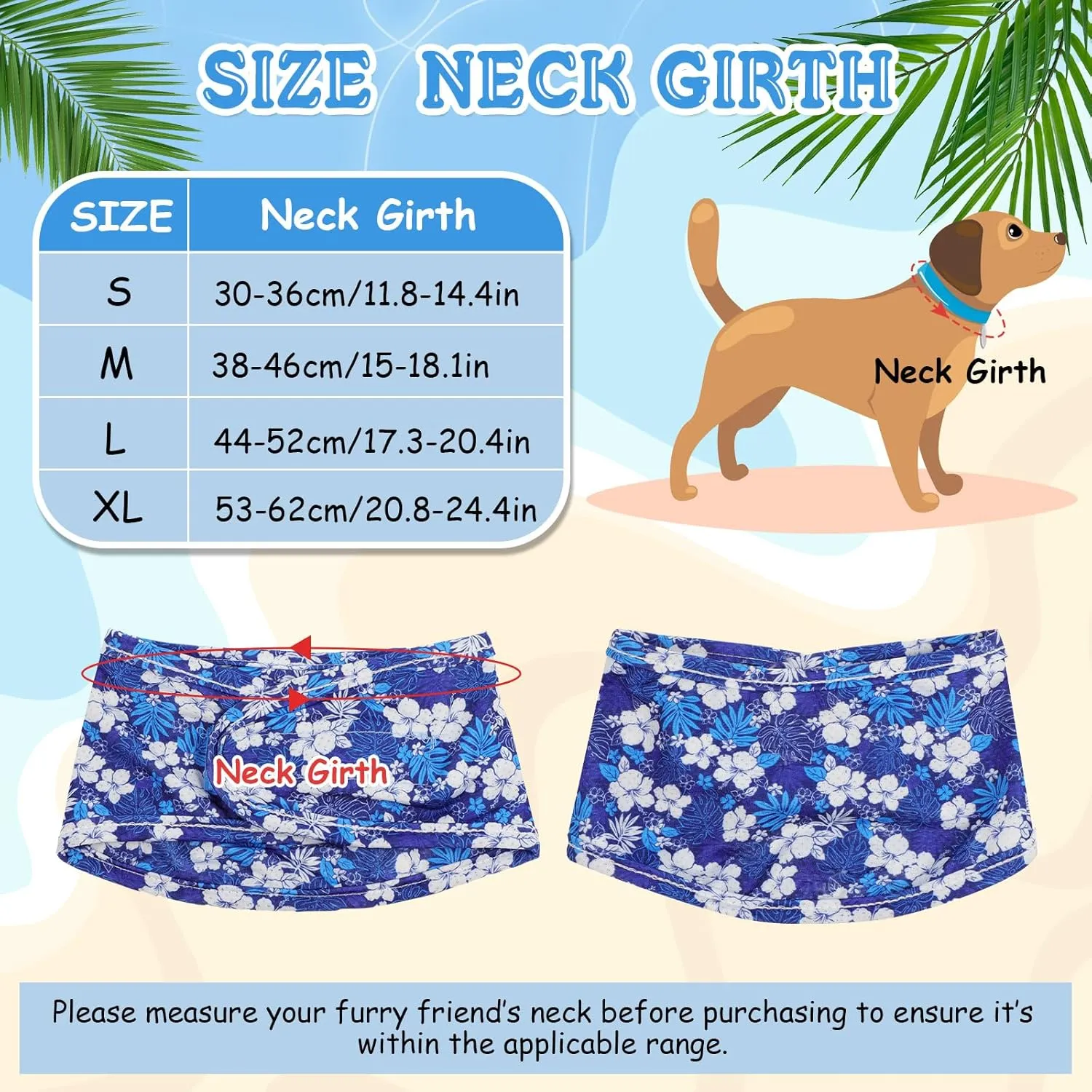 5 Pcs Dog Cooling Bandanas Instant Cooling Neck Wraps Breathable Ice Scarf Pet Basic Collar for Small to Large Dog Hunting Training Hiking Camping Accessories for Summer(M Size)