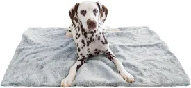 Best Friends by Sheri Reversible SnuggleSoft Calming Dog Blanket  Ultra Soft Faux Fur Pet Throw, Anxiety-Relief, Lightweight Warm Bed Cover for Dogs and Cats, Machine Washable, Gray, 30" x 40"