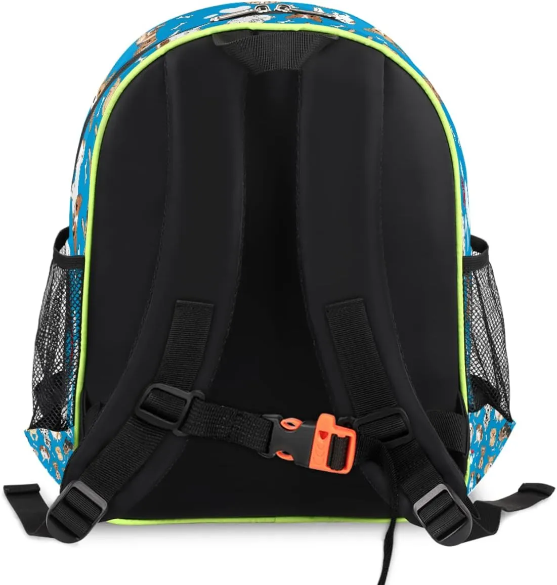Blue Dogs Kids Backpack for Boys 14.2 In, Waterproof Casual Daypack Preschool Backpack Kindergarten School Mini Bookbag with Chest Strap, for Back to School Day