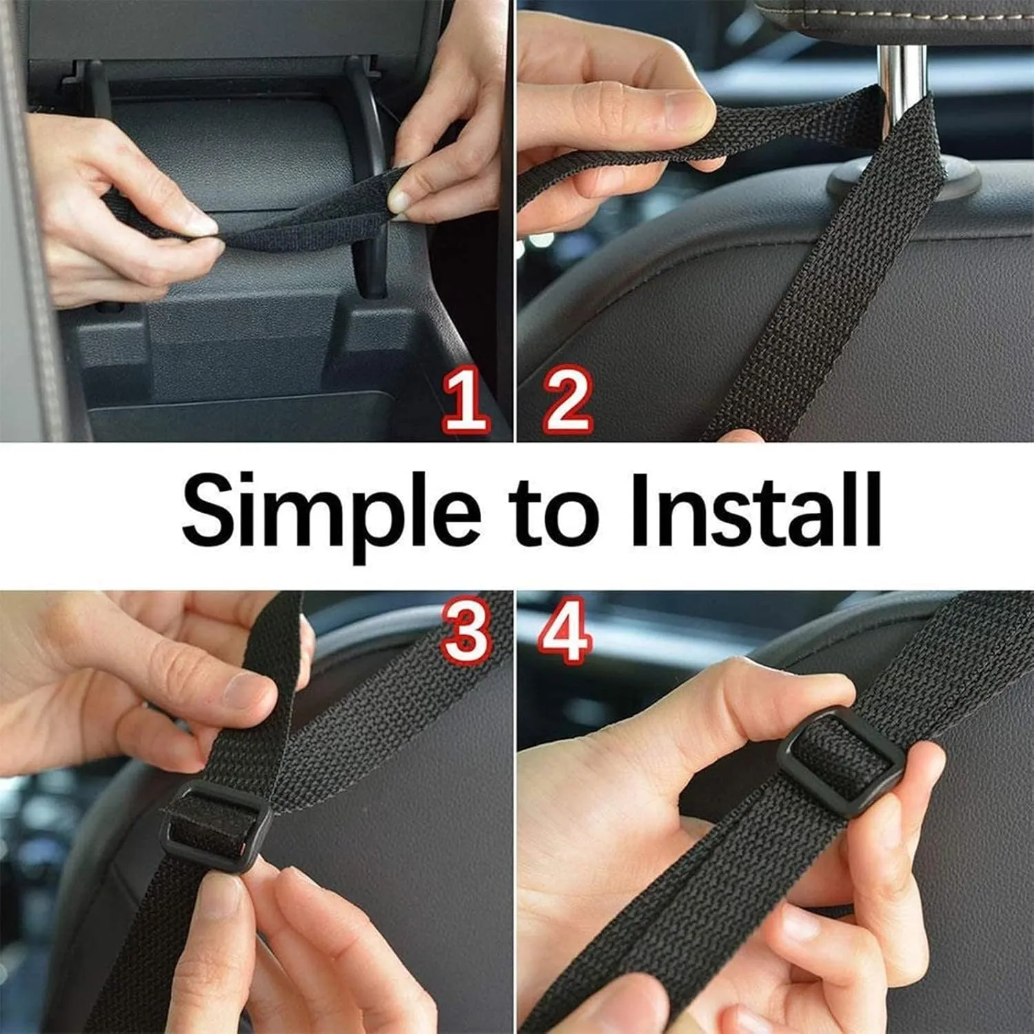 Car Handbag Holder Between Seats Large Capacity Car Purse Holder Automotive Consoles & Organizers for Document Phone Storage Car Organizer (Black)
