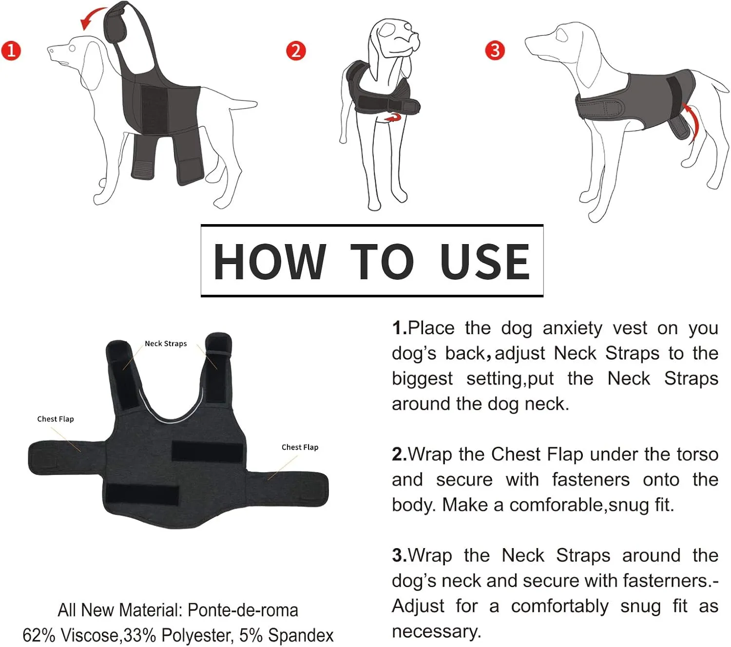 Comfort Dog Anxiety Relief Coat, Dog Anxiety Calming Vest Wrap for Thunderstorm,Travel,4th of July Fireworks,Vet Visits,Separation Anxiety Relief for Dogs (X-Small (Pack of 1), Navy)