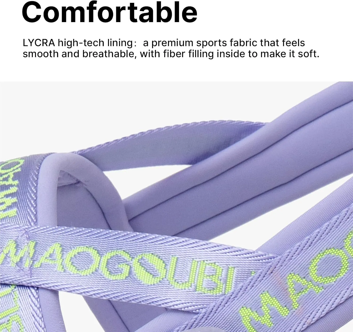 Escape-Proof Dog Harness with No-Choke Comfortable Lycra Fabric Vest and Quick-Release Buckle Easy Control Handle for Large Dogs, Easy for Training Walking (Purple, L)