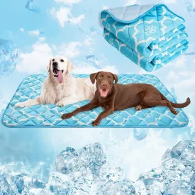 EXPAWLORER Dog Cooling Mat-28.3''*47.2'' Upgraded Extra Large Cooling Pad for Dog Dogs Cats Pets in Summer Keep Cool,Washable,Non-Slip Blanket for Grate Sofa Bed Outdoor