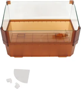 Glass Turtle Aquarium, Escape Proof Design, Easy to Clean, Crystal Clear Visibility for Turtles, Tortoises, Fish, and Amphibians
