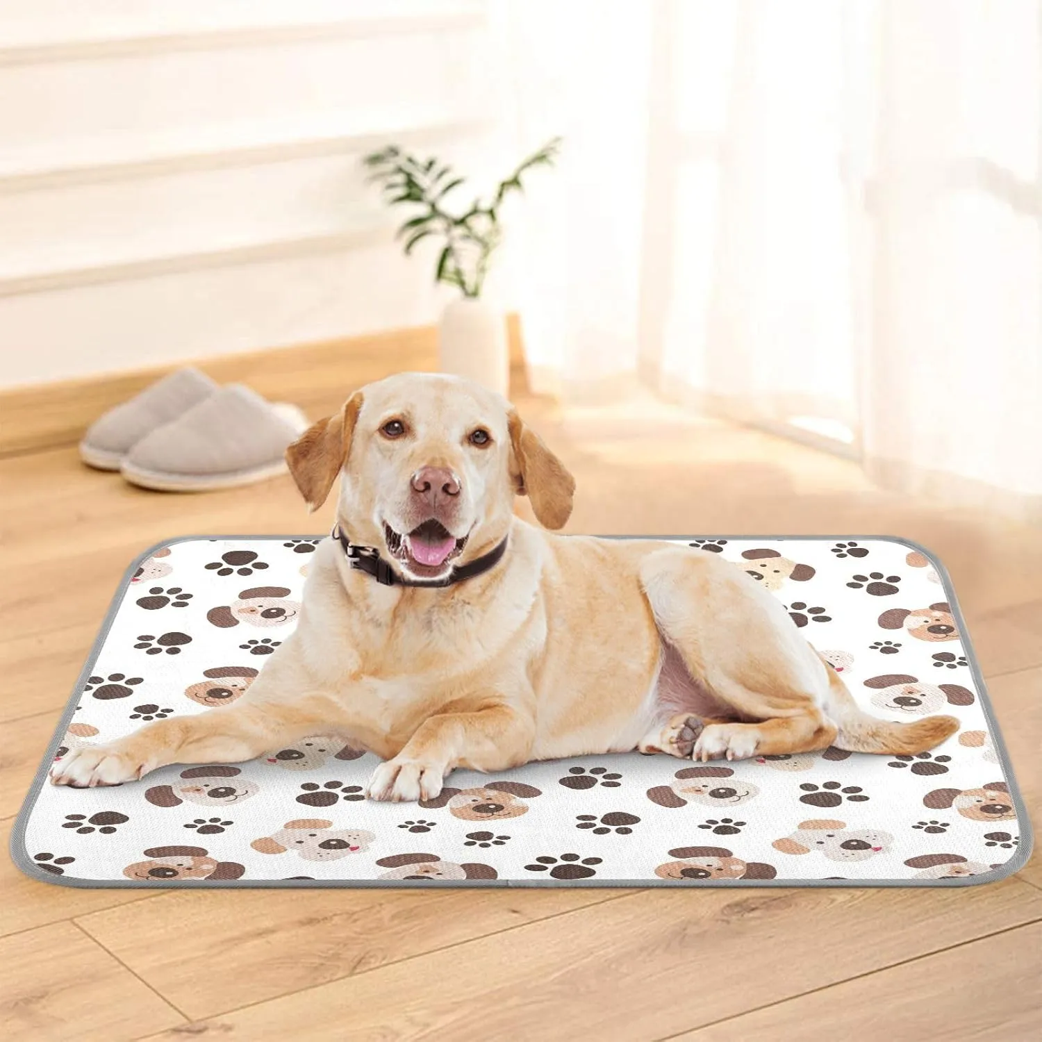 JSTEL Dog Cooling Pad Ice Silk Cooling Mat Washable Pet Cooling Mat Folding Summer Sleeping Mat 23.6x38.6 inch, Non-Toxic Gel, No Water or Electricity Needed for This Dog Cooling Pad,8