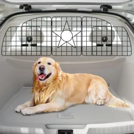 LOOBANI Dog Car Barrier for SUVs, Cars, Vehicles and Trucks Cargo Area, Universal Fit Adjustable Pet Car Divider Back Seat Barrier, Heavy-Duty Wire Mesh Gate for Safety Driving Travel Accessories