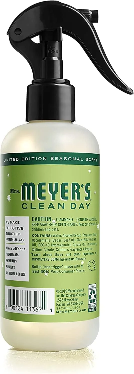MRS. MEYER'S CLEAN DAY Room Freshener, Iowa Pine, 8 Fl Oz. (Pack of 2)