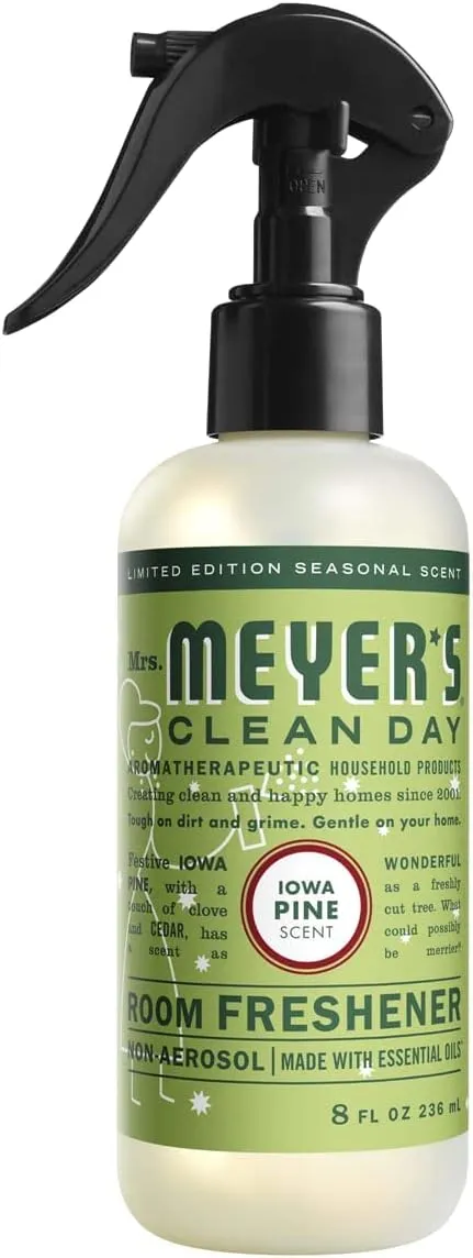 MRS. MEYER'S CLEAN DAY Room Freshener, Iowa Pine, 8 Fl Oz. (Pack of 2)