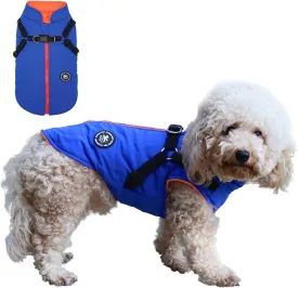 Norbi Dog Winter Jacket with Built-in Harness - Adjustable Warm Coats for Small to Large Dogs - Perfect for Cold Weather
