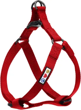 Pawtitas Solid Color Step in Dog Harness or Vest Harness Dog Training Walking of Your Puppy Harness Small Dog Harness Red Dog Harness