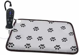 Pet Heating Pad with Adjustable Temperature Gears Electric Blanket Mat for Dogs Cats for Weak Pets Pregnancy Cold Weather Us Paw Print