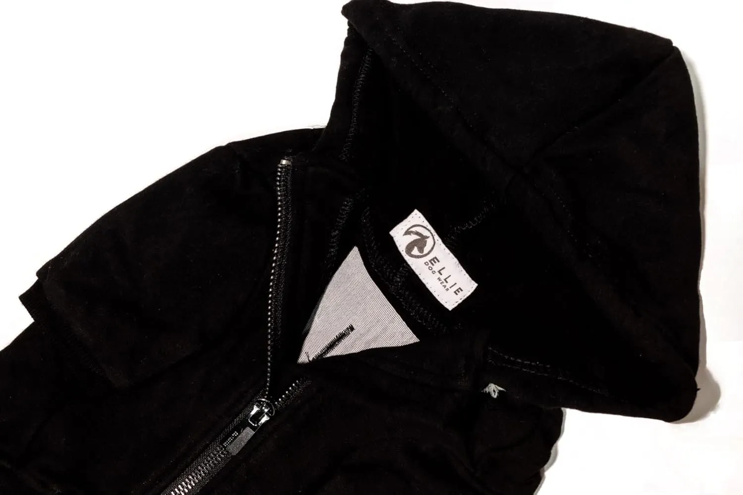 Zip Up Adventure Dog Hoodie with Hook & Loop Pockets and Adjustable Drawstring Hood - XXS to XXL - Multiple Colors - Comfortable & Versatile Dog Hoodies (Black, XS)